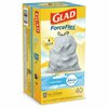 Glad 13 gal Trash Bags, 24 in x 27.38 in, Extra Heavy-Duty, 0.78 mil, White, 240 PK 78361